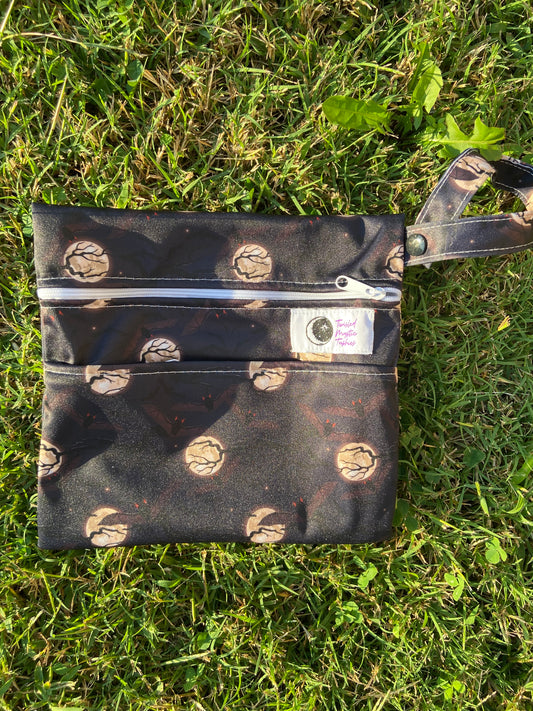 Oh Bats! Mini Wet Bag *Dark printing*