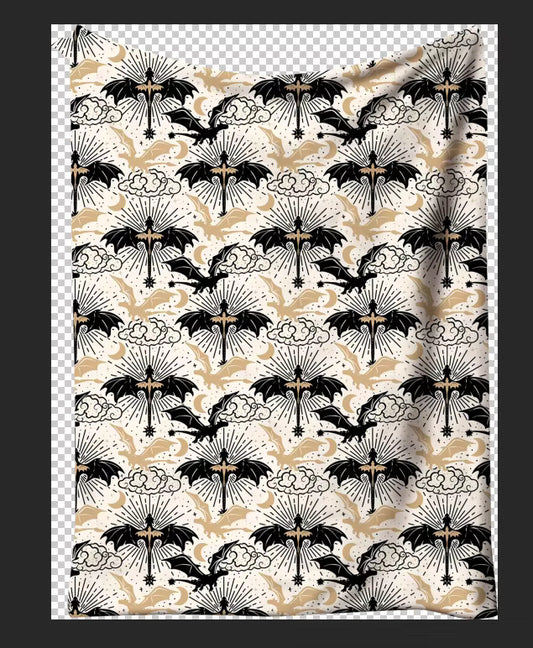 Bonded (Fourth Wing Inspired) Minky Blanket *PREORDER ETA: Early October*