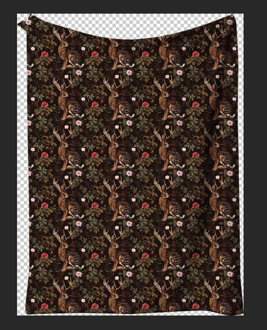 Jackalope Minky Blanket