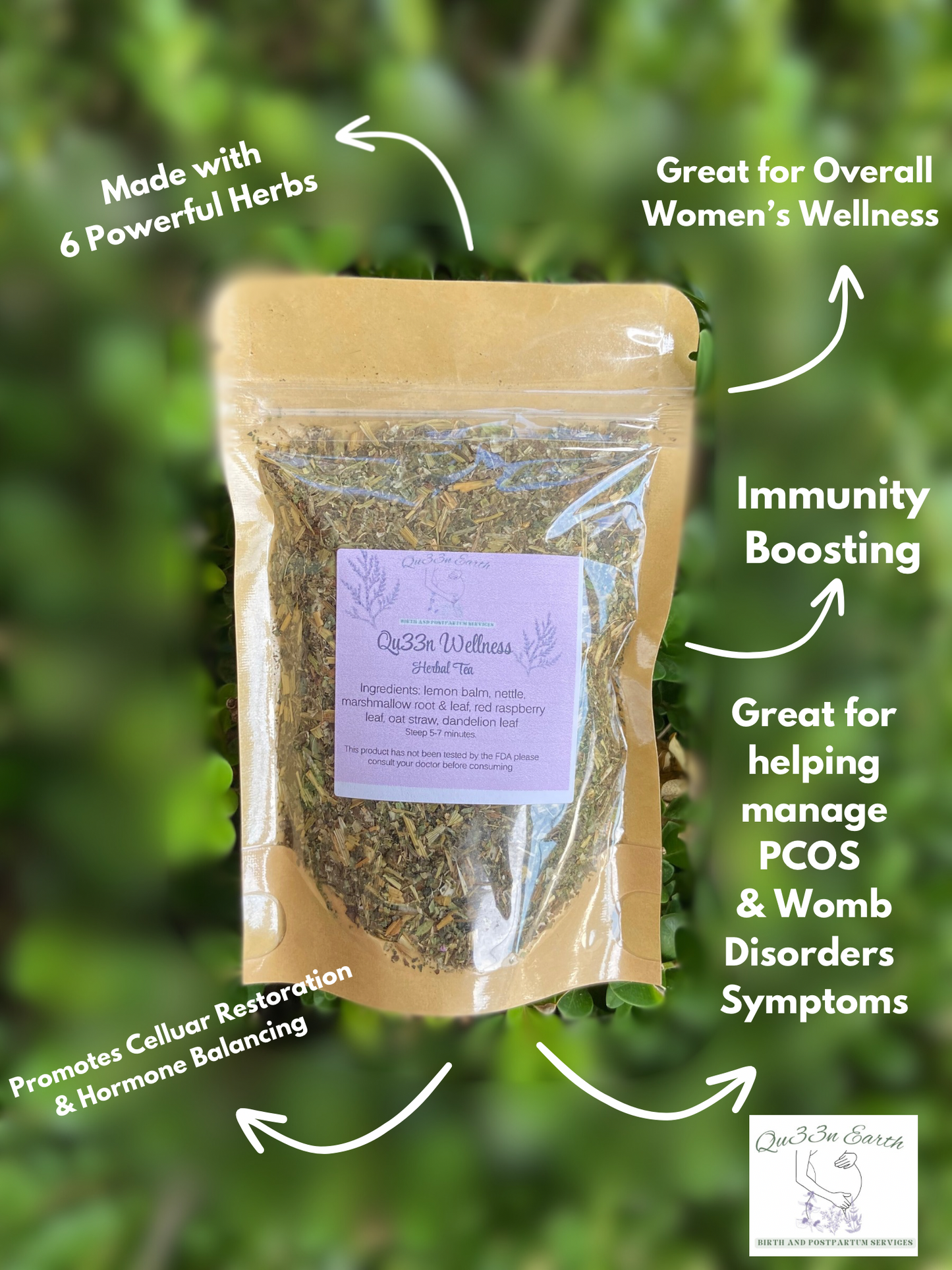 Qu33n Wellness Tea Blend